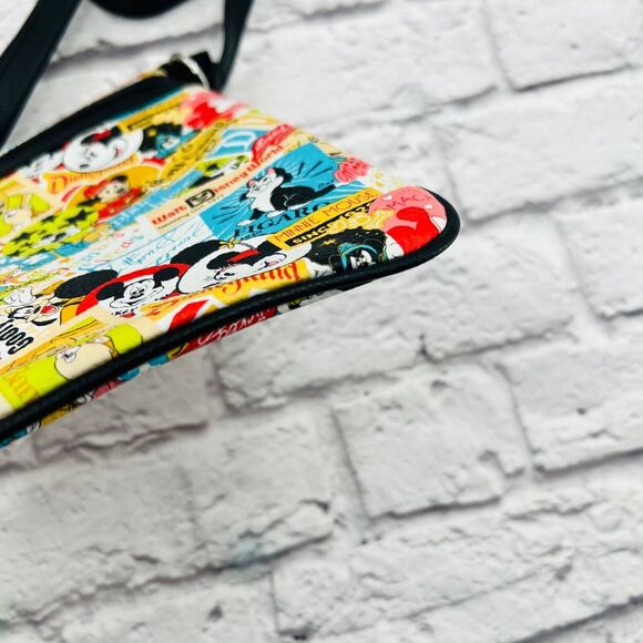 Disney‎ Parks Crossbody Purse Colorful Mickey & Friends Design Adjustable Strap - Picture 5 of 13